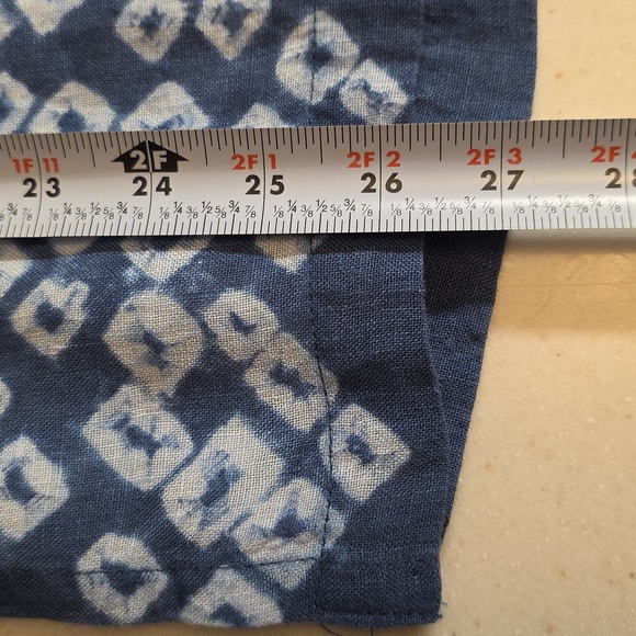 Tommy Bahama Shibori Linen Baja Hoodie, Blue White, Size Medium - Picture 12 of 12